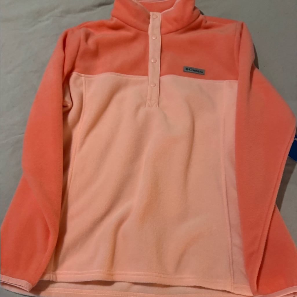 Women’s Nwt Columbia Peach Fleece Pullover Size Xl